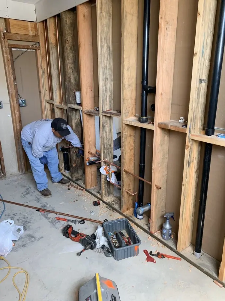 Commercial rough-in plumbing for Trenchless Sewer Repair in Glen Allen